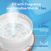 500ml Essential Oil Diffuser, 5 in 1 Ultrasonic Aromatherapy Fragrant Oil Diffusers, Vaporizer Humidifier with Remote Control, Timer, Auto-Off Safety Switch, 7 LED Light Colors