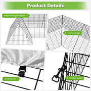 4m Portable Chicken Run Tunnel with Weather Cover
