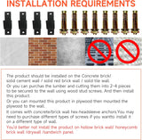 Wall Mounted Pull Up Bar and Dip Station, Heavy Duty Wall Mount Pull-up Chin Up Bar Multifunctional Home Gym Workout Indoor Exercise Equipment Support to 300kg