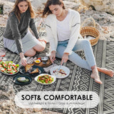 DAWNTREES Large Waterproof Outdoor Rug for Patio, 152×244cm Reversible Mat – Plastic Camping Rug for RV, Porch, Deck, Camper, Balcony (Bohemia, 152×244cm)