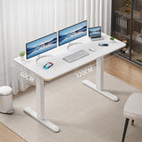 Height Adjustable Electric Sit Stand Desks with Smart Memory Lifting Sturdy Tabletop Motor Computer Workstation for Home, Office 48 * 24 Inch