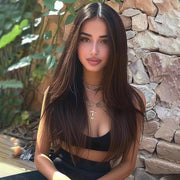 28-Inch Long Straight Synthetic Wig – Multiple Colours
