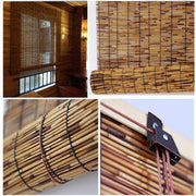 Natural Reed Roller Blind with Side Drawstring