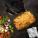 Electric Lunch Box, Food Heater Portable Warmer Leakproof Heated Box, 220V AU Socket, Heating Microwave for Car/Home with 1.5L Removable Stainless Steel Container with Spoon,Fork,Knife & Napkin,Bag