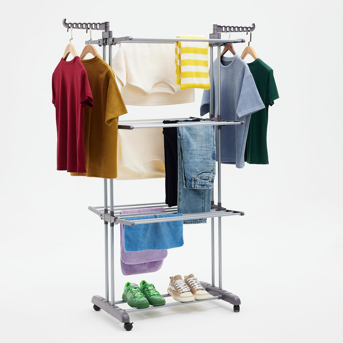 173 cm Clothes-Drying Tower with 6 Foldable Wings