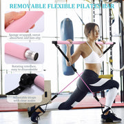 Pilates Bar Kit with 3 Resistance-Band Sets