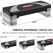 Adjustable Aerobic Step Platform – 10/15/20 cm