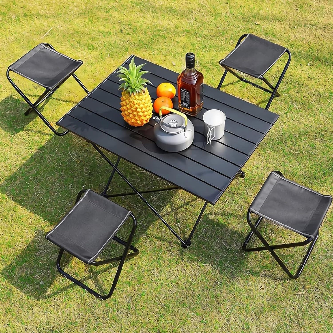Compact 600D Folding Camping Stool with Carry Bag