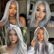 28-Inch Long Straight Synthetic Wig – Multiple Colours