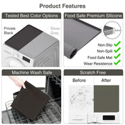 2-Pack 58 × 58 cm Silicone Washer & Dryer Top Mats