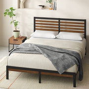 Zinus Kai Bamboo & Steel Queen Platform Bed – Brown