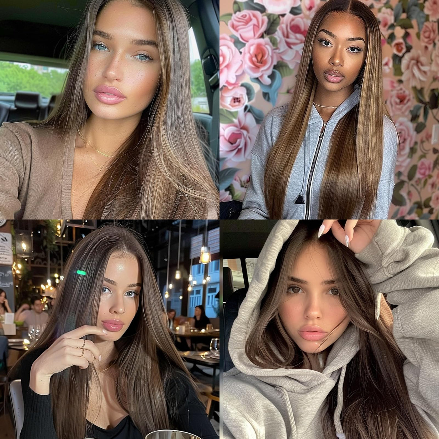 28-Inch Long Straight Synthetic Wig – Multiple Colours