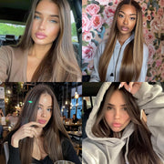 28-Inch Long Straight Synthetic Wig – Multiple Colours