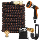 30m expandable garden hose with 10-function spray nozzle