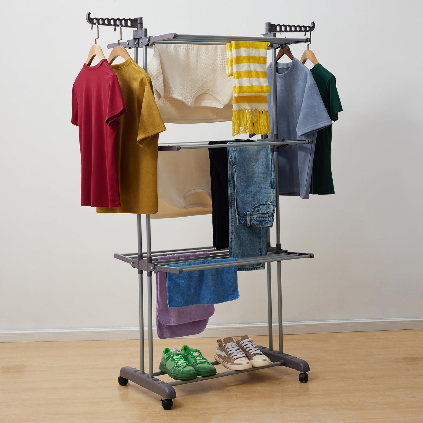 173 cm Clothes-Drying Tower with 6 Foldable Wings