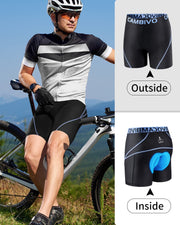 Men’s 3D-Padded Quick-Dry Cycling Shorts