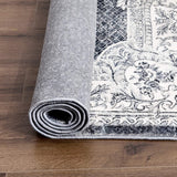 Area Rug Living Room Rugs Kitchen mats Rugs for Living Room Bedroom Luxury Imitation Cashmere Rug Modern Anti-Skid Carpet Floor Mats (Gray/White) (200 * 200cm(6.6 * 6.6ft))
