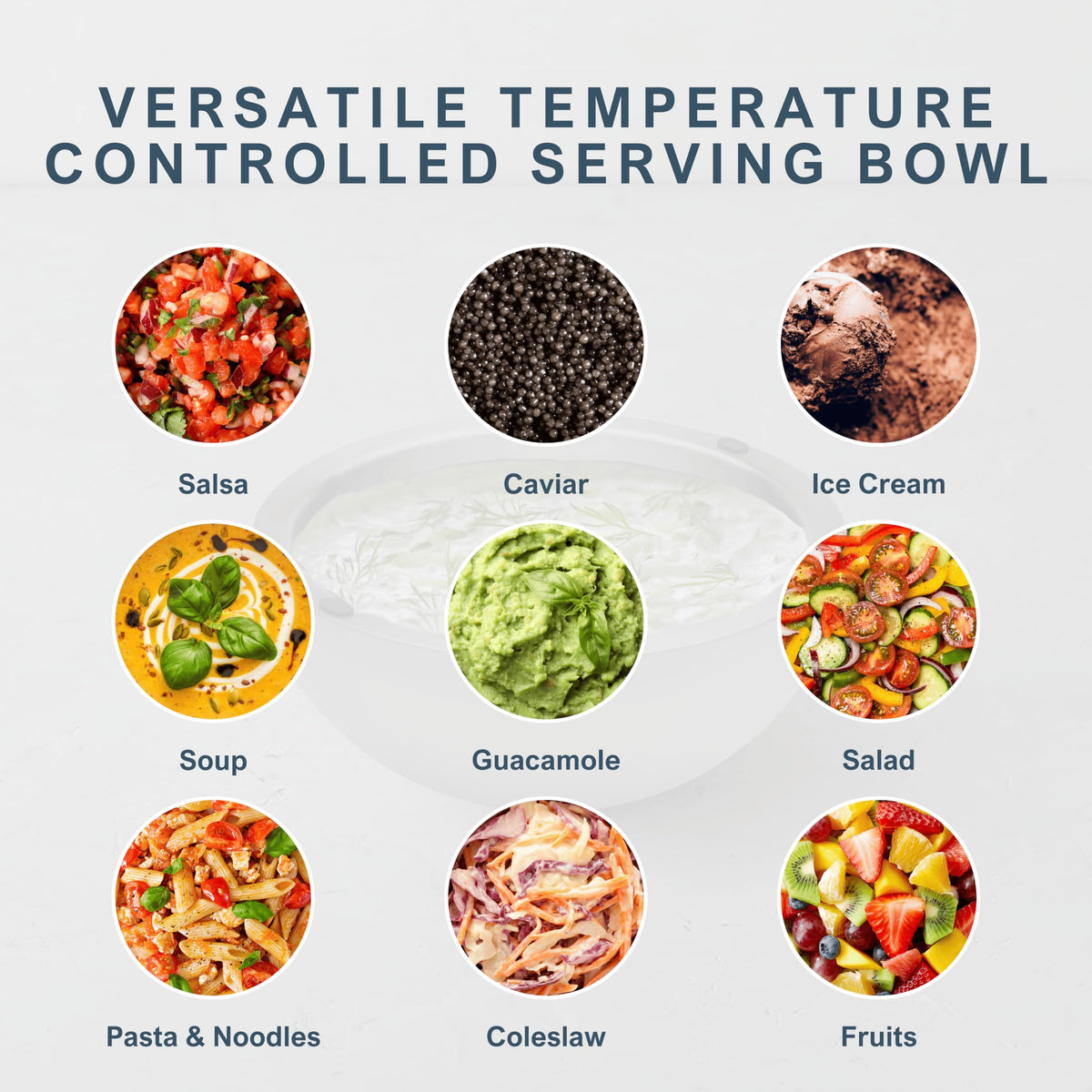 35 oz Stainless-Steel Insulated Dip Chiller Bowl