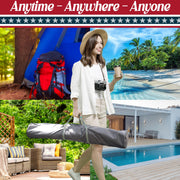 Tranquillo Uniki Folding Hammock & Steel Stand – Black