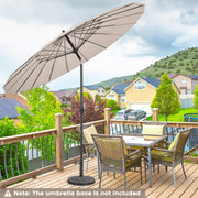 2.7 m Patio Umbrella with 18 Fibreglass Ribs, Tilt & Crank