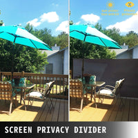 300 × 180 cm Black Retractable Side Awning
