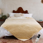 Silky Plush Electric Heated Throw Blanket – 6 Heat Levels, 10H Auto-Off, Machine Washable