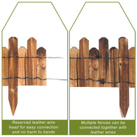 Expandable Wooden Garden Border Fence – Design 2