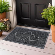 58 × 38 cm Polyvinyl Door & Utility Mat – Black or Grey