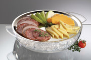 10.5-Inch Stainless-Steel Iced Serving Platter