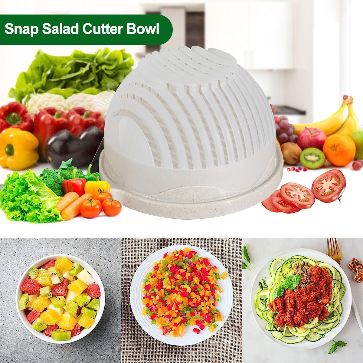 5-in-1 Snap Salad Cutter Bowl