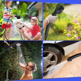 Portable Shower for Camping, [6000mAh Long-Lasting] Spopal Rechargeable Camping Shower with Shower Head, Intelligent LED Display, Electric Shower Pump for Camping, Hiking, Travel, Car & Pet Clean