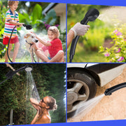 Portable Shower for Camping, [6000mAh Long-Lasting] Spopal Rechargeable Camping Shower with Shower Head, Intelligent LED Display, Electric Shower Pump for Camping, Hiking, Travel, Car & Pet Clean