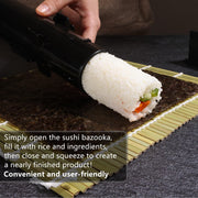 All-in-One Sushi-Making Kit with Bazooka, Mats & Knife