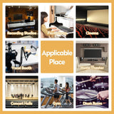 24 Pack Sound Proof Panels, Acoustic Foam Panels 12x12x2 inches Black Acoustic Panels, High Density Soundproofing Panels, Fire-retardant Sound Absorbing Foam for Studio Recording