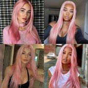 28-Inch Long Straight Synthetic Wig – Multiple Colours