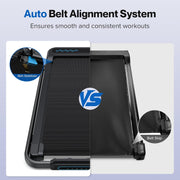 3 in 1 Foldable Walking Pad, Under Desk Treadmill with APP, Portable Treadmills for Home, Walking Pad Treadmill with Safety Handle Bar, 140 KG Capacity, Console and Mute Remote Control