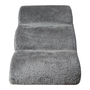 3-Tier Non-Slip Foam Pet Stairs with Washable Cover