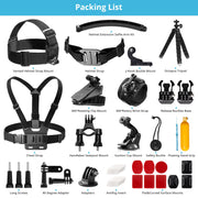 42-in-1 Universal Action-Camera Accessory Kit