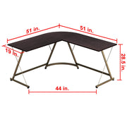 Espresso L-Shaped Corner Computer & Gaming Desk