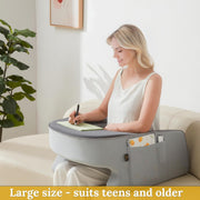 Lap Desk Pillow - Gaming Pillow, Reading Pillow, Laptop Desk for Bed, Couch Desk, Luxurious Lap Pillow Desk Supports Arms Shoulders Neck, Memory Foam