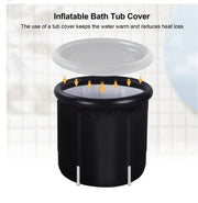 Portable Ice Bath Tub Athletes Cold Hot Water Therapy Folding Bathtub