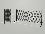 White Expandable Metal Barrier Fence for Indoor or Outdoor Use