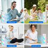 Mobile Air Conditioner with Remote Control, USB Portable Air Cooler, Mini Air Conditioner, Portable Air Cooler Fan, 3 Wind Speeds, Spray Function, 7 Colours Light