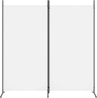 175 × 180 cm 2-Panel Folding Fabric Room Divider – 3 Colours