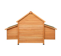 Large Wooden Chicken Coop & Rabbit Hutch with Run