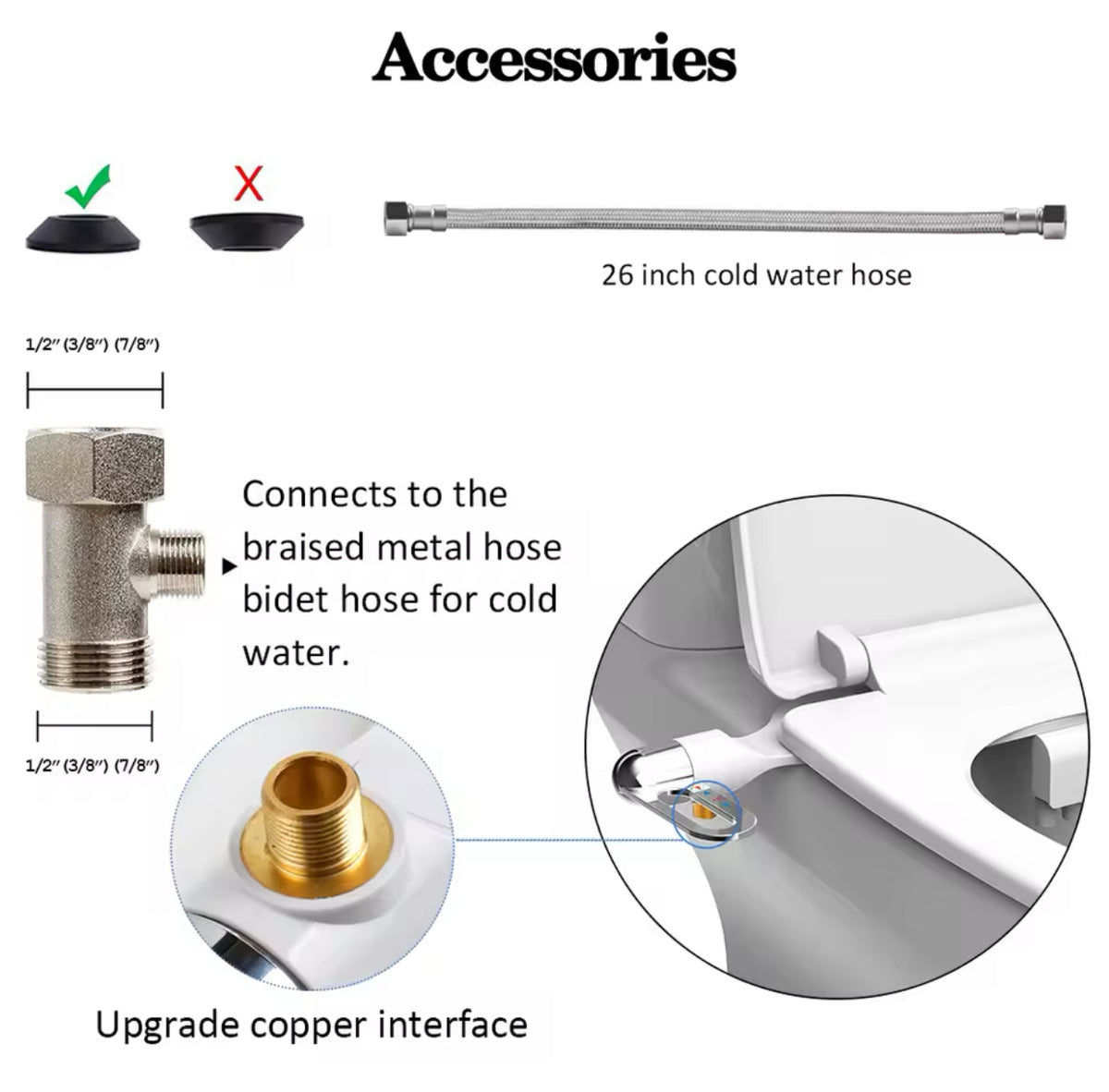 Ultra-Thin Non-Electric Dual-Nozzle Bidet Seat