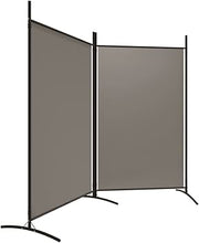 175 × 180 cm 2-Panel Folding Fabric Room Divider – 3 Colours