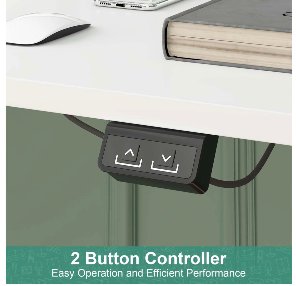 Standing Desk Electric Adjustable Height Sit Stand Workstation 120cm