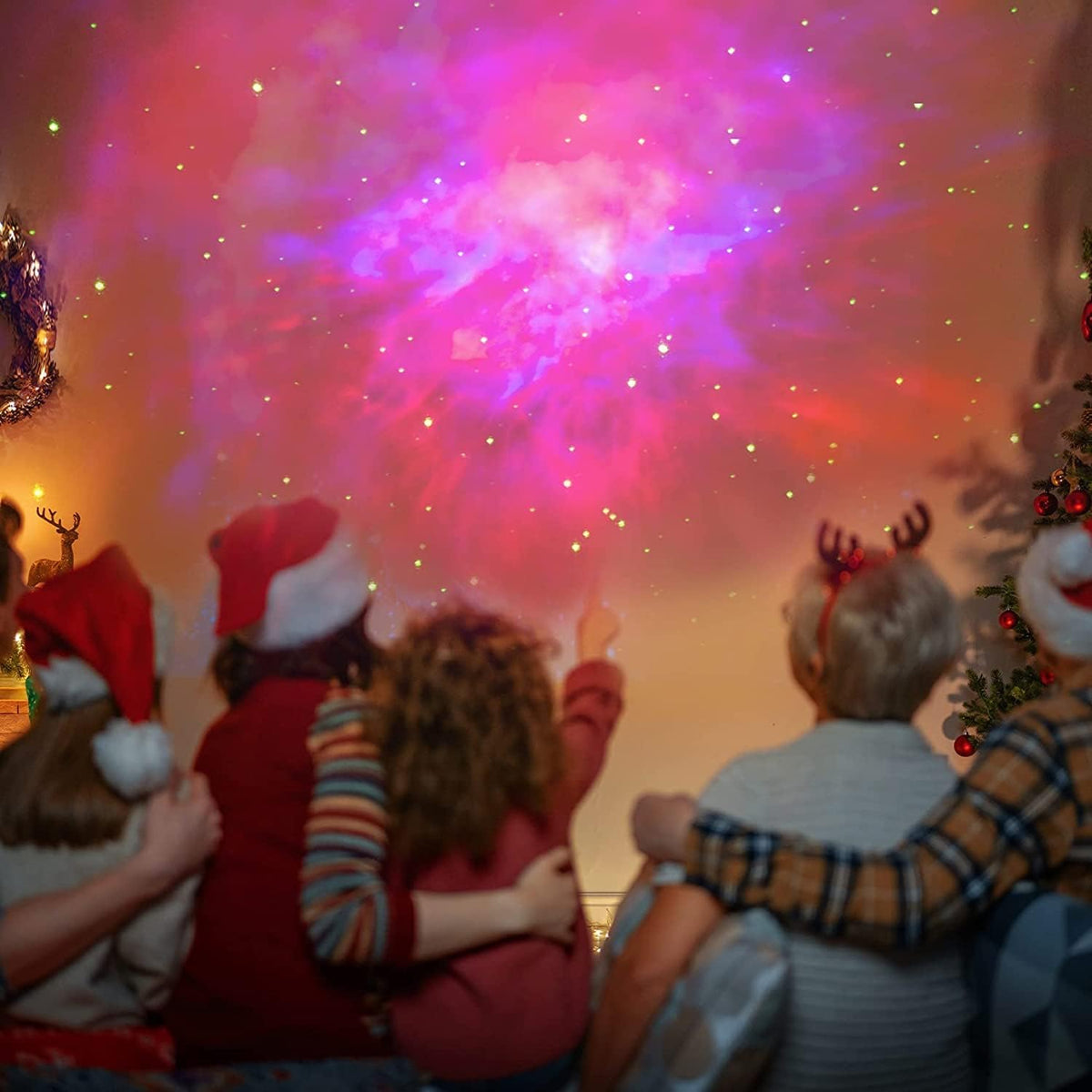Astronaut Galaxy Projector Night Light with Remote & Timer