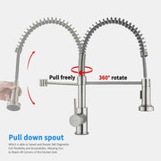 Kitchen Sink Mixer Taps Pull Out Laundry 360° Swivel Faucet Tap Black AU